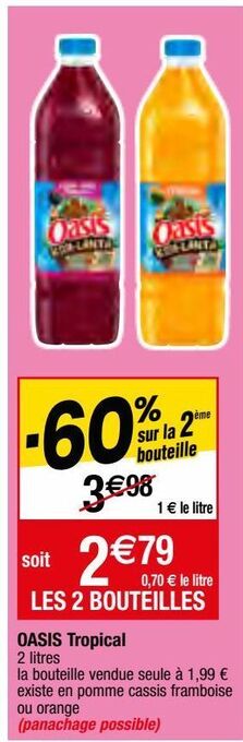 Migros Oasis tropical offre