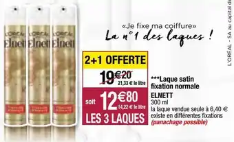 Laque satin fixation normale elnett