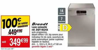 Migros Lave-vaisselle offre
