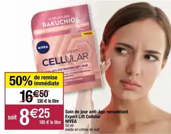 Migros Soin de jour anti-âge remodelant expert lift cellular nivea offre