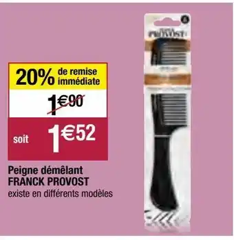 Peigne démêlant franck provost