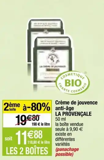 Crème de jouvence anti-âge la provençale