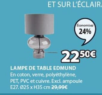 Lampe de Table Edmund