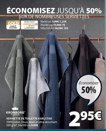 JYSK Serviette De Toilette Karlstad offre