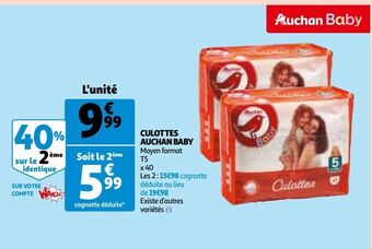 Auchan Culottes auchan baby offre
