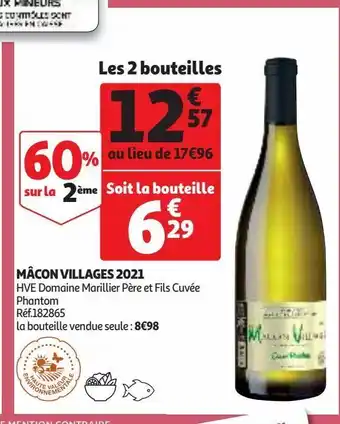 Auchan Supermarché Mâcon villages 2021 offre