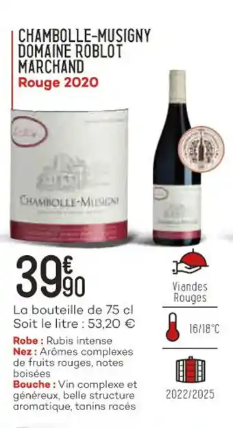 Bi1 Chambolle-musigny domaine roblot marchand offre