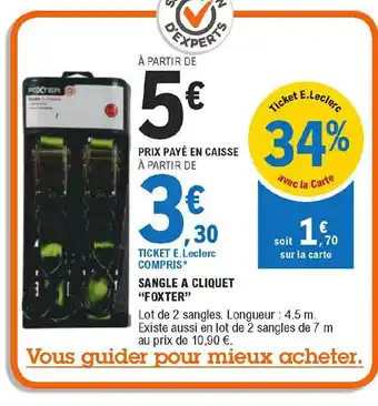 E.Leclerc Sangle à Cliquet offre