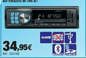 Autobacs Autoradio M-195 Bt offre