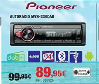 Autobacs Autoradio Mvh-3300dab Pioneer offre