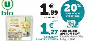 Mini Blinis Apero U Bio