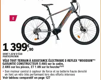 E.Leclerc L'Auto Vélo Tout Terrain à Assistance électrique E-reflex offre