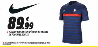 Intersport Maillot Domicile De L'équipe De France De Football Adulte offre