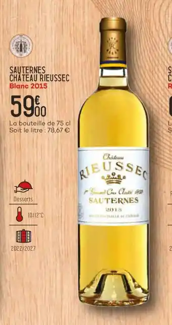 Sauternes chateau rieussec