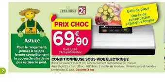 Kiriel Conditionneuse Sous Vide électrique Le Pratique offre