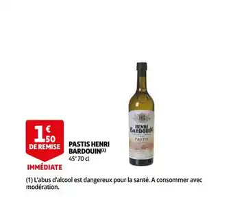 Auchan Pastis henri bardouin offre