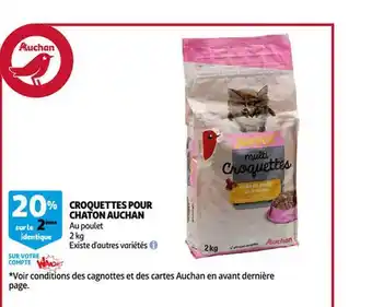 Auchan Croquettes pour chaton auchan offre
