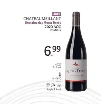 Lidl Loire chateaumeillant domaine des monts dorés 2020 aoc offre