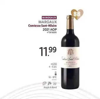 Lidl Margaux comtesse saint-hilaire 2021 aop offre