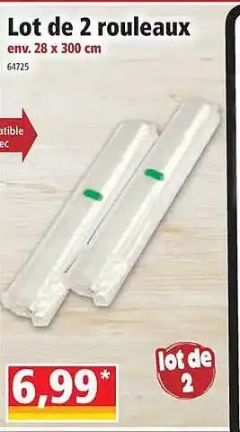 Norma Lot de 2 rouleaux offre