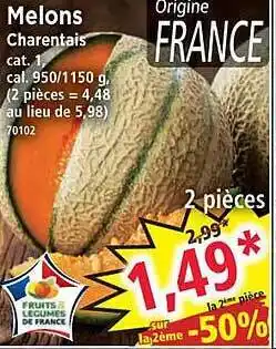 Norma Melon charentais offre