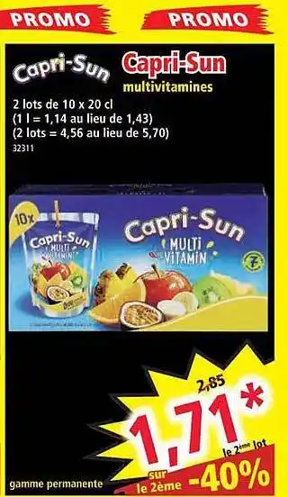 Norma Capri-sun multivitamines offre