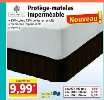 Dreamtex protège-matelas imperméable