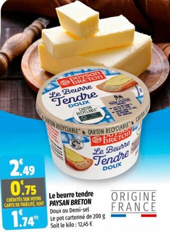 Coccimarket PAYSAN BRETON le beurre tendre offre
