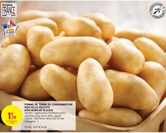 Intermarché Hyper Pomme de Terre de Consommation Nouvelle Récolte Mon Marché Plaisir offre