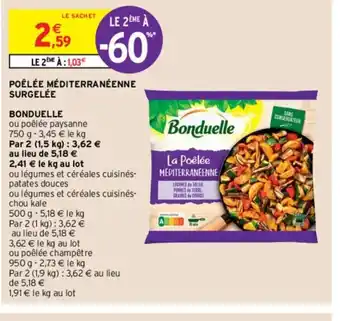 Intermarché Hyper Poêlée méditerranéenne Surgelée offre