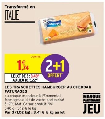 Intermarché Hyper Les Tranchettes Hamburger Au Cheddar Paturages offre
