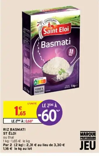 Intermarché Hyper Riz Basmati St éloi offre