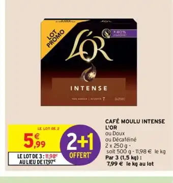 Intermarché Hyper l'Or Café Moulu Intense offre