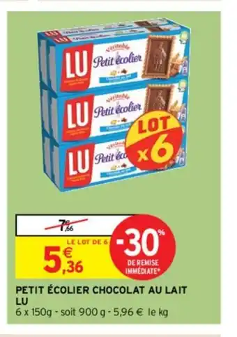 Intermarché Hyper Lu Petit écolier Chocolat Au Lait offre