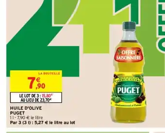 Intermarché Hyper Puget Huile d'Olive offre