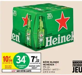 Intermarché Hyper Heineken Bière Blonde offre