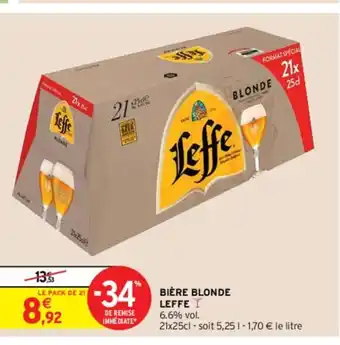 Intermarché Hyper Leffe Biere Blonde offre
