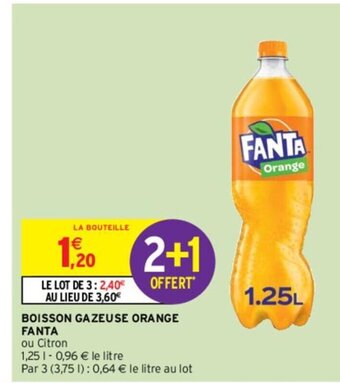 Intermarché Hyper Fanta Boisson Gazeuse Orange offre