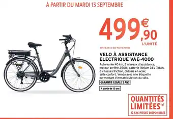 Intermarché Hyper Vélo à assistance Electrique Vae-4000 offre