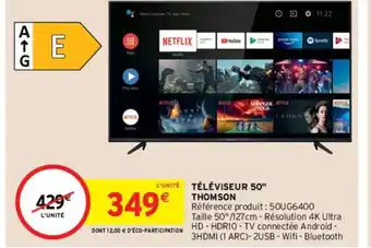 Intermarché Hyper Téléviseur 50 Thomson offre