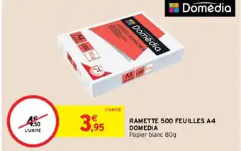 Intermarché Hyper Ramette 500 Feuilles A4 Domedia offre