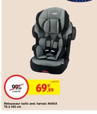 Rehausseur isofix Avec Harnais Nania