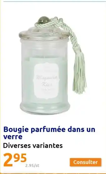 Action Bougie Parfumée Dans Un Verre offre