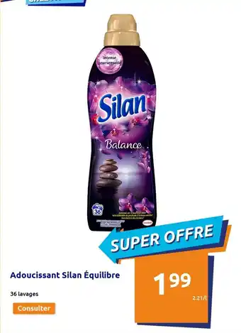 Action Adoucissant Silan Équilibre offre