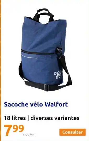 Action Sacoche Vélo Walfort offre