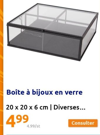 Action Boîte à Bijoux En Verre offre