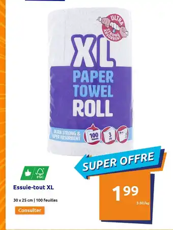 Action Essuie-Tout XL offre