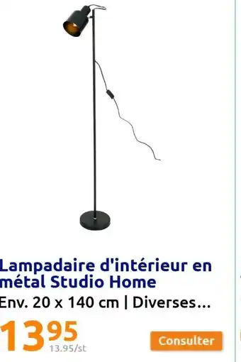 Action Lampadaire d'Intérieur en métal Studio Home offre