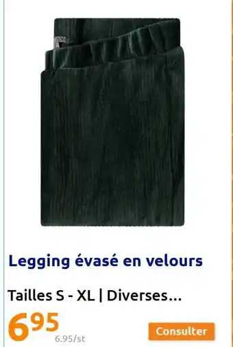 Legging évasé En Velours
