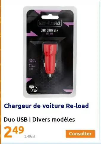 Action Chargeur de Voiture Re-load offre